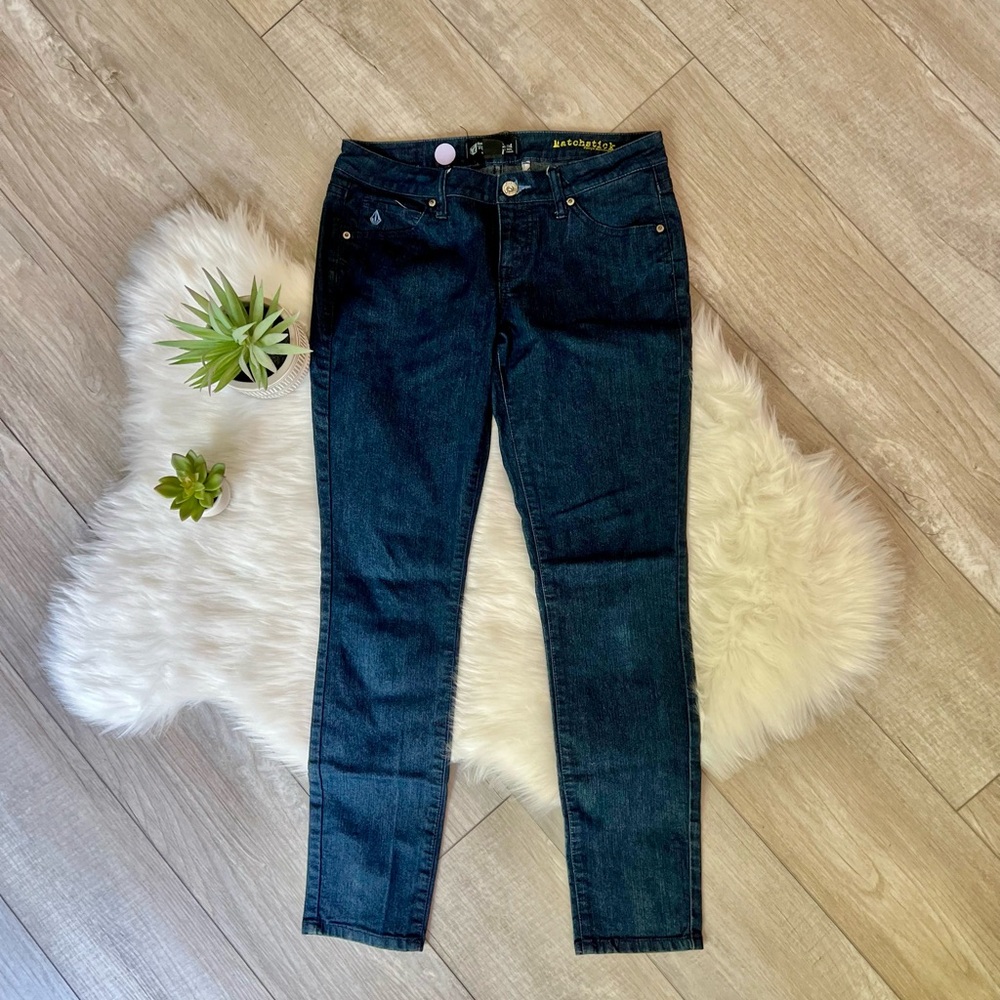 VOLCOM | Katie Matchstick Dark Wash Denim Jeans (29/9)